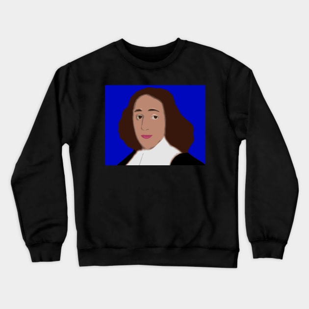 Baruch Spinoza Crewneck Sweatshirt by oryan80